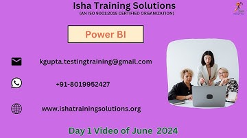Power BI Day 1 Video On 6th June 2024.Call/WhatsApp us on +91-8019952427 to Enroll.