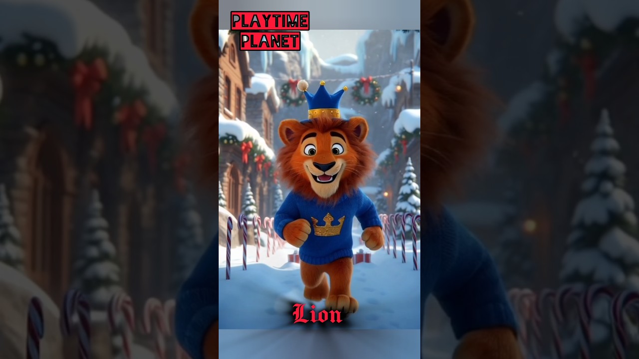 Christmas Safari Animal Song | Fun Animal Sounds Song for Kids & Toddlers