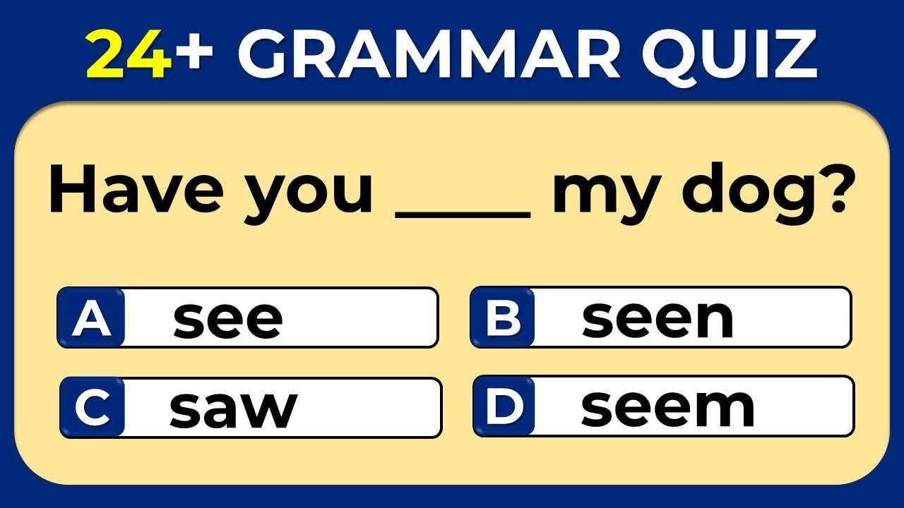 Mixed English Grammar: Can You Pass This Test? 