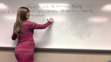 Inequalities with the Distributive Property