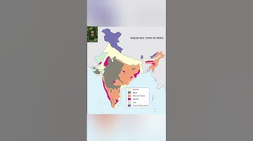 MAJOR SOIL TYPES IN MAP OF INDIA