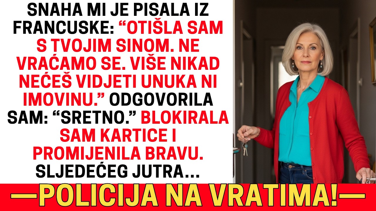 SNAHA MI JE NAPISALA: “OTIŠLA SAM S TVOJIM SINOM” — ODGOVORILA SAM: “SRETNO”. A UJUTRO…