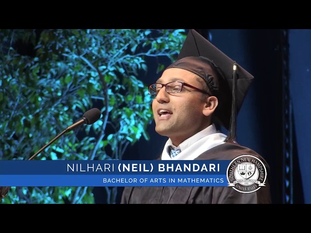 2017 SNHU Commencement Student Speaker Nilhari (Neil) Bhandari, Bachelor of Arts - Mathematics