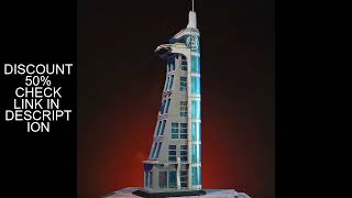 7 Floors Moc Starks City Tower Iron-Heroes Armor Room Tony Armour Hall Streetview Model Building Blo
