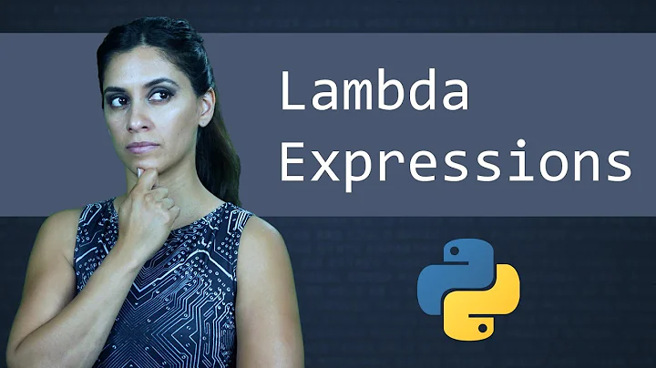 Lambda Expressions & Anonymous Functions ||  Python Tutorial  ||  Learn Python Programming