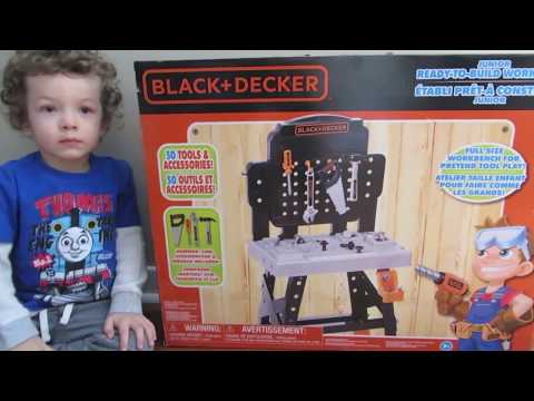 READY-TO-BUILD JUNIOR WORKBENCH UNBOXING BUILD Black & Decker 