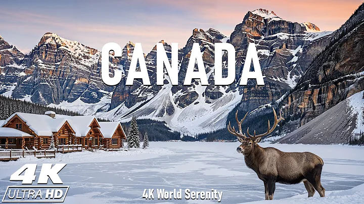 Winter in Canada 4K UHD | Banff & Lake Louise: Winter Magic in Ultra HD with Relaxing Music