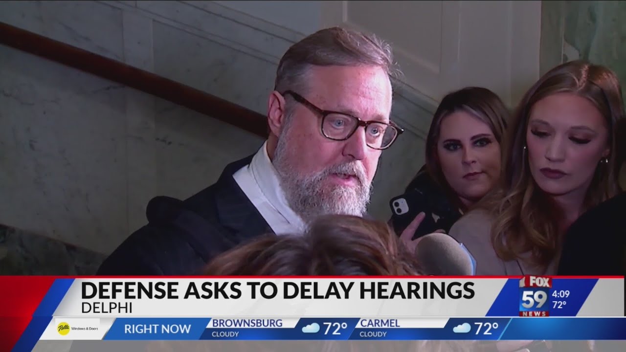Delphi defense team asks to push back May hearings - YouTube