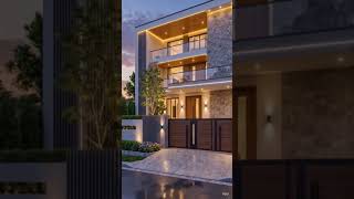 🏡 Modern House Front Elevation Design | Beautiful Home Exterior #modernhome #3dhousedesgin