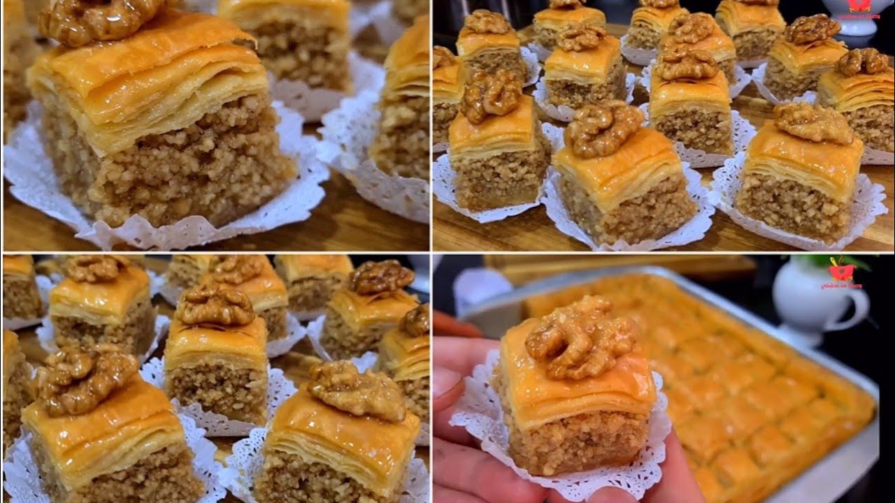 حلويات جزائرية🇩🇿معسلة💥بقلاوة مورقة ومقرمشة بكل تفاصيلها بحشو طري ومعسل للقلب
