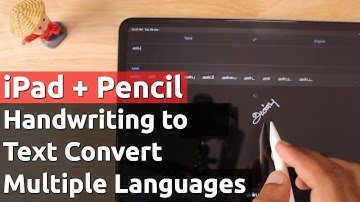 Apple iPad + Pencil | HANDWRITING to TEXT Convert Multiple Languages