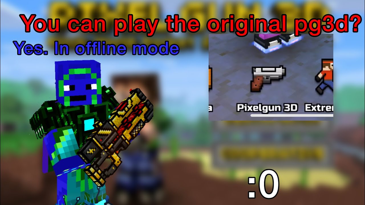 Local Multiplayer Pg3d Playing the pixelgun 3D mode in pg3d offline mode - YouTube