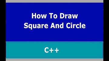 How to Draw Square and Circle in C++ | Turbo C++ |