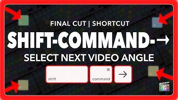 Final Cut Pro Shortcut | Shift-Command-Right Arrow for Faster Multicam Editing