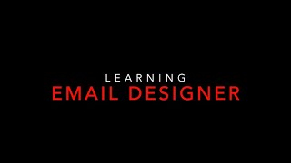 Email Designer Getting Started Demo