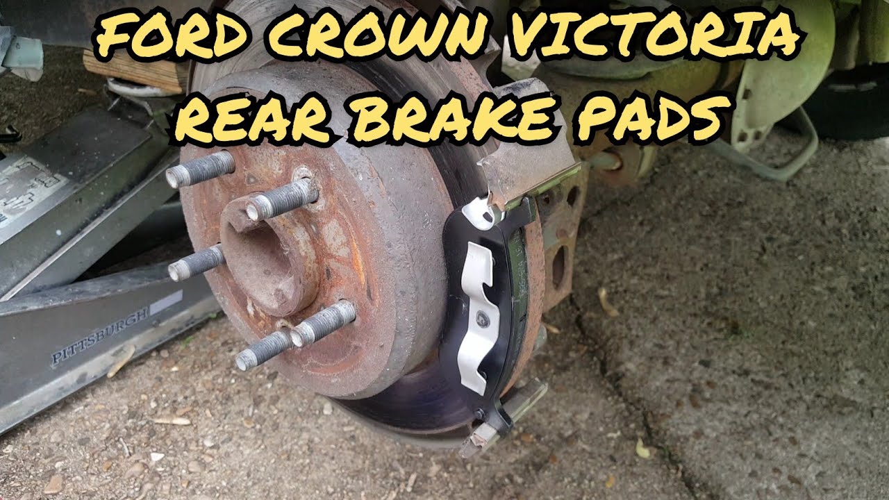 Replacing the rear brake pads on a 1997 ford crown victoria YouTube
