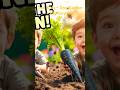 Kids discover Black Carrots for the first time in their 🪴 garden #viral #entertainment #kids
