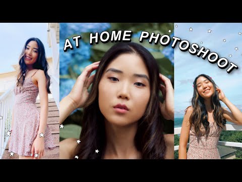 AT HOME PHOTOSHOOT IDEAS + how I take photos by myself!!