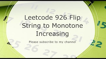 Leetcode 926  Flip String to Monotone Increasing