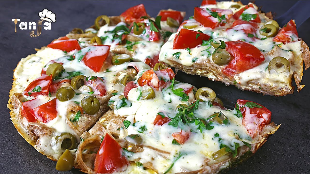 пицца тортилья - без теста и ожидания. 3 яйца и быстрый завтрак или ужин на столе!