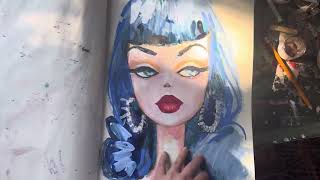 Creating a creative touchstone in a sketchbook