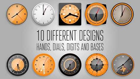 Ultimate Analog Clock Pack | VideoHive Templates | After Effects Project Files