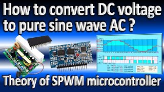 How pure sine wave inverter works / How to program SPWM microcontroller / Pulse width modulation PWM