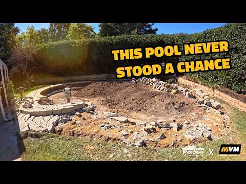 This is HOW You Demo a Pool By Hand!