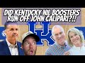 Did john caliparis feud with kentucky nil boosters joe  kelly craft lead to exiting the program