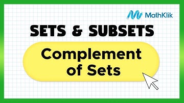 Grade 7 Math: Complement of a Set | MathKlik