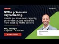 How to get maximum capacity, performance, reliability from existing NVMes?