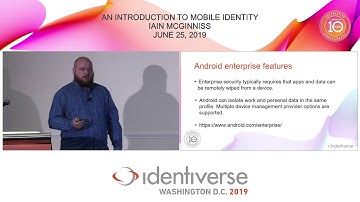 An Introduction to Mobile Identity - June 25 | Identiverse 2019