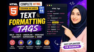 Transform Plain Text into Professional HTML | Text Formatting Tags | HTML Course| Day 11