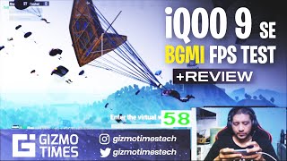 iQOO 9 SE BGMI Gaming Review, FPS Test, Gyroscope + Heating Test (Hindi)