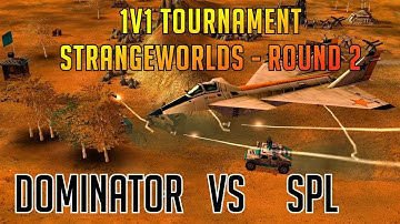 1v1 Tournament - Strangelands Round 2 - DoMiNaToR vs SPL - Generals Zero Hour Online Multiplayer