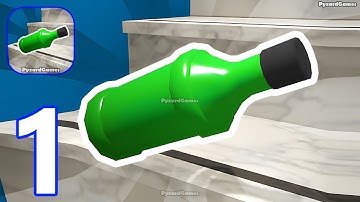 Rolling Down Bottles - Gameplay Walkthrough Part 1 Level 1-15 - Android Gameplay