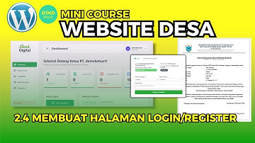 Cara Membuat Form Login & Register Berdasarkan NIK di Wordpress - Website Desa Materi 2.4