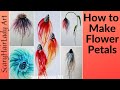 #100 How to make Flower Petals with Alcohol Ink and Bird Feathers airbrush rose blowing tool