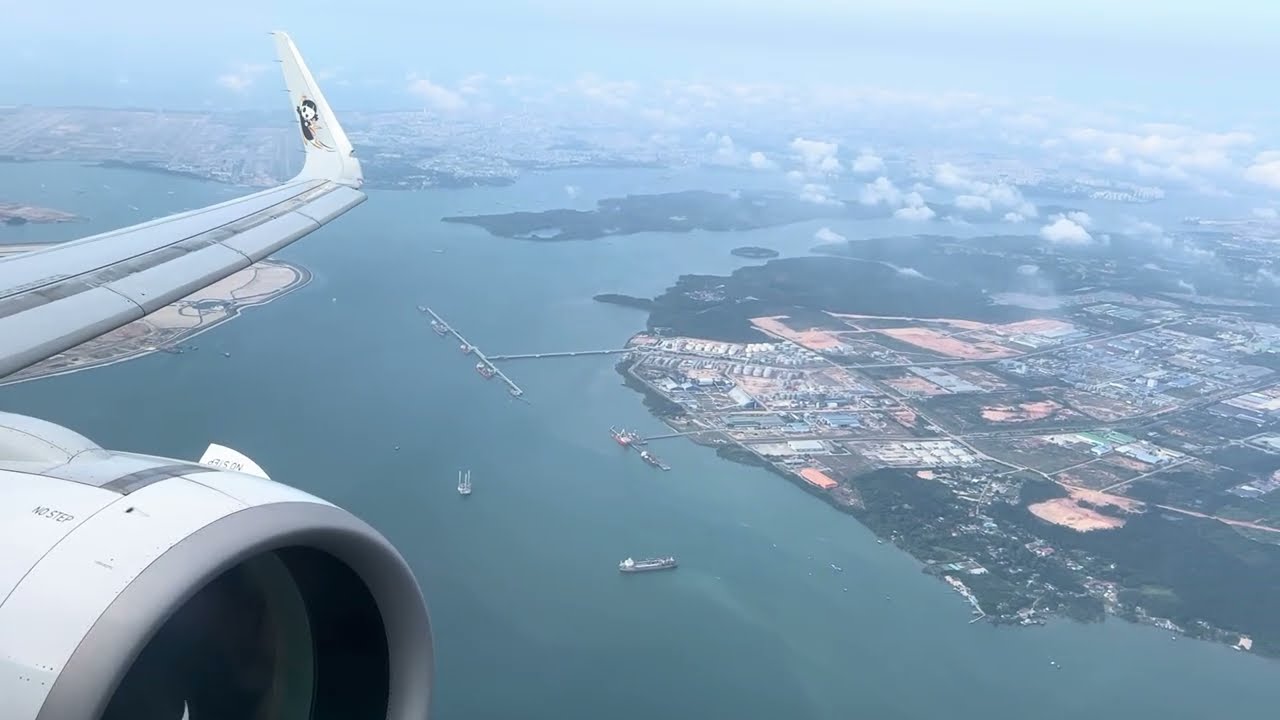 Scoot Airbus A321neo Takeoff from Singapore Changi Airport