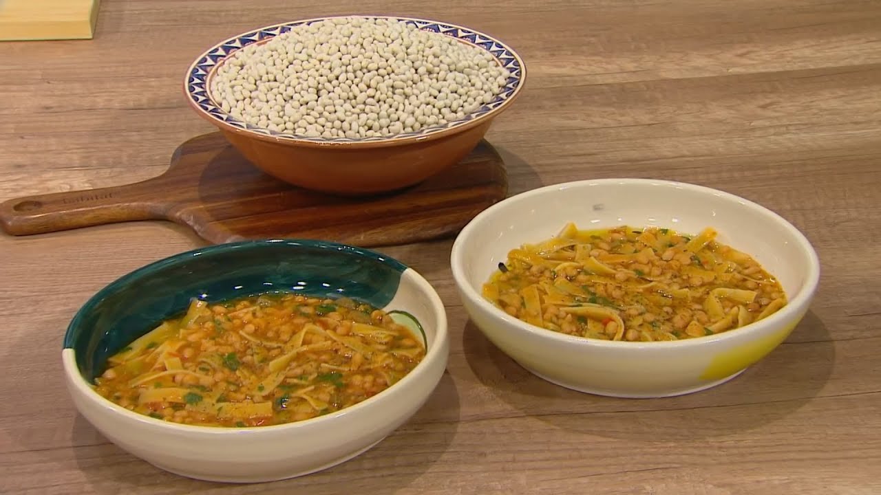 Χυλοπίτες με φασόλια βανίλια Φενεού | Ανδρέας Λαγός | ΕΡΤ