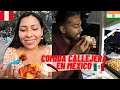 INDIO Y PERUANA PRUEBAN COMIDA CALLEJERA EN MÉXICO