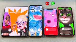 Samsung Z Fold 3 + Z Flip 3 vs iPhone 11 + 10 Incoming & Ougoing call