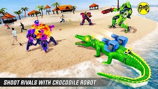 Crocodile Robot Car Transformation 2020 (Blue Robot Transform) - Android Gameplay FHD screenshot 1