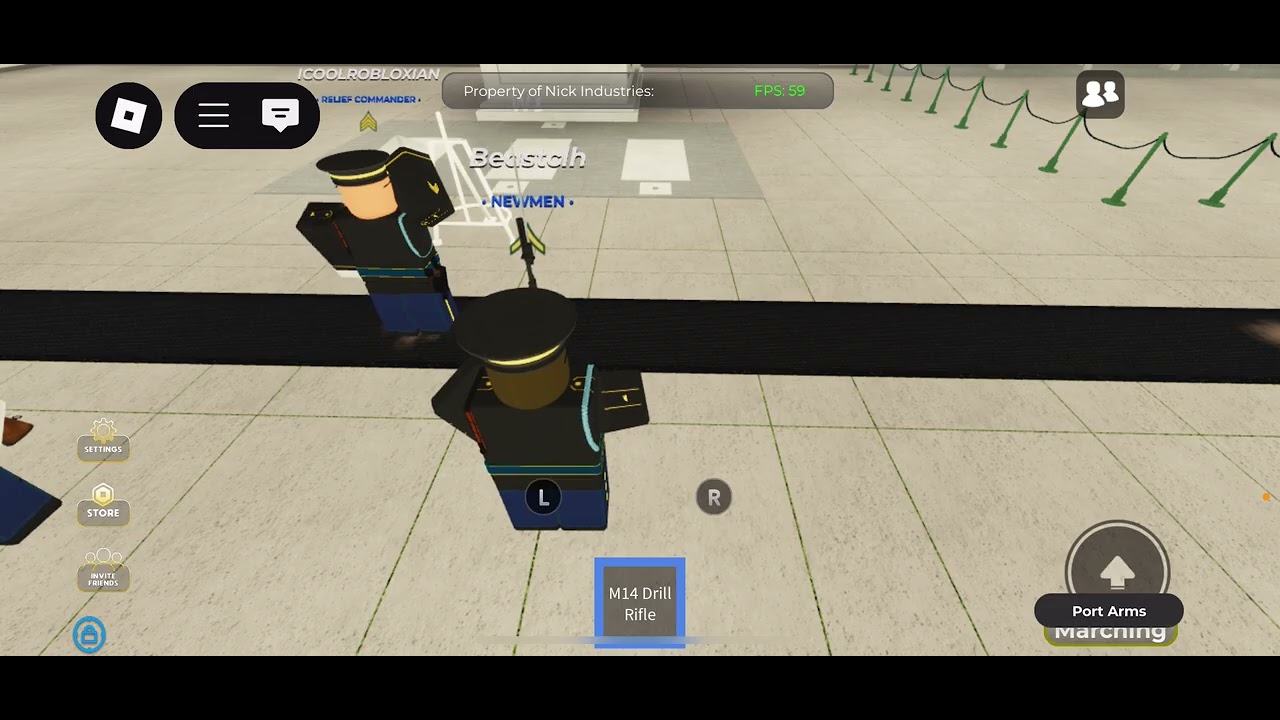 Practice changing of the guard tomb of the unknown soldier