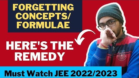 Forgetting Formulas/Concepts often? Here