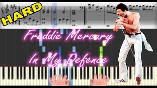Freddie Mercury - In My Defence | Sheet Music & Synthesia Piano Tutorial