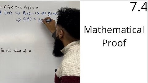 Edexcel AS Level Maths: 7.4 Mathematical Proof