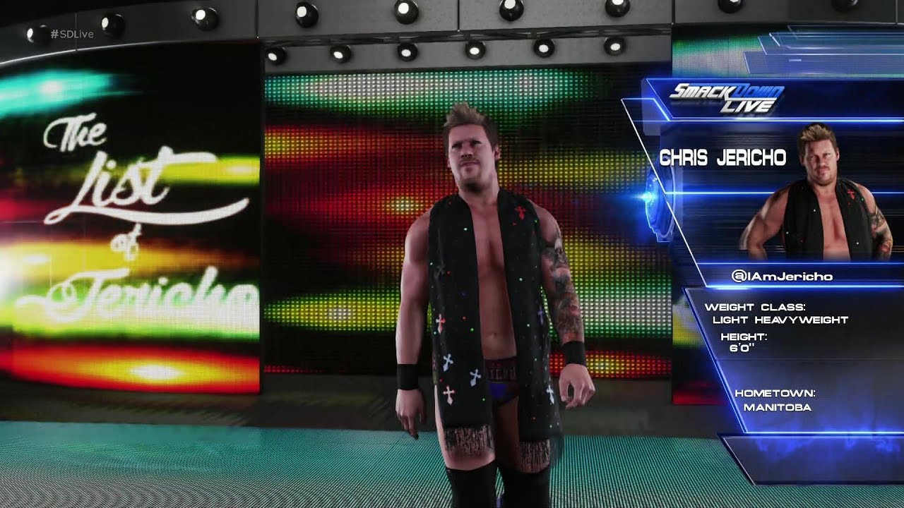 WWE2K18 クリス・ジェリコ(CHRIS JERICHO ) 入場シーン - YouTube