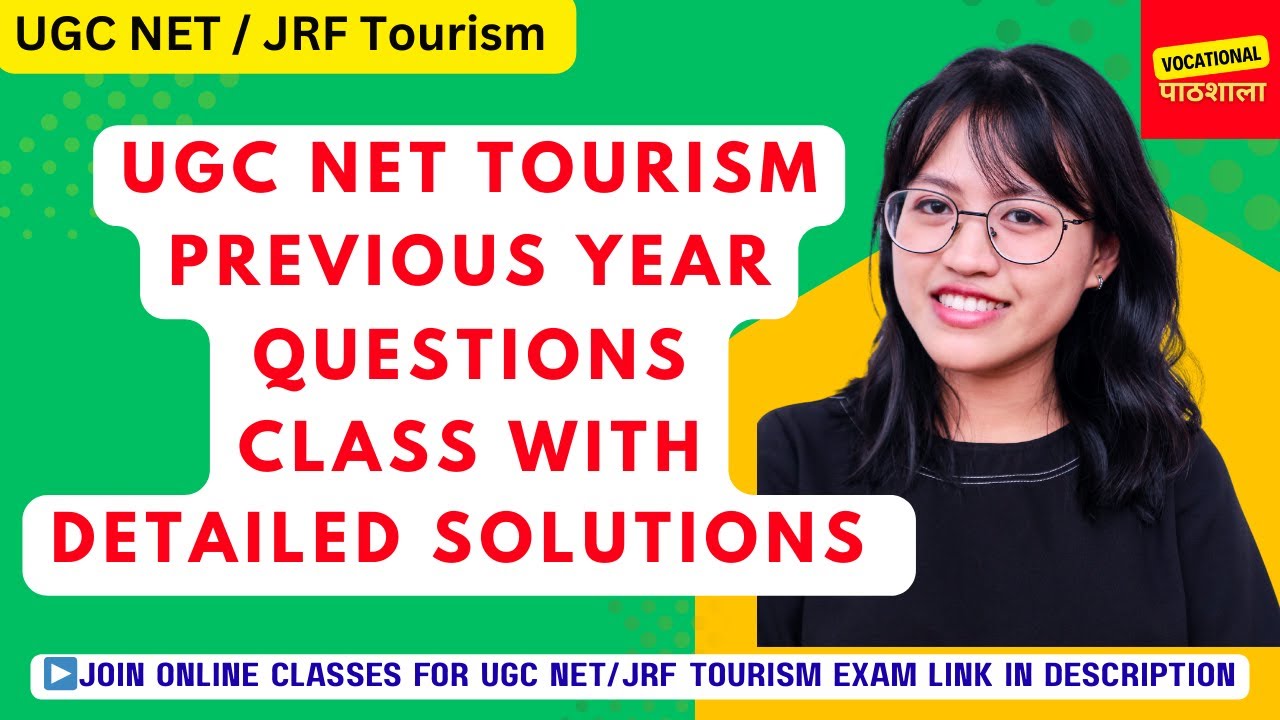 UGC NET JRF Tourism | Previous Year Questions  Class  With Explanations | #ugcnettourism