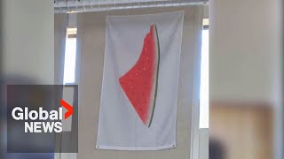 Palestinian flag in BC classroom "forces politics" on kids, mother says